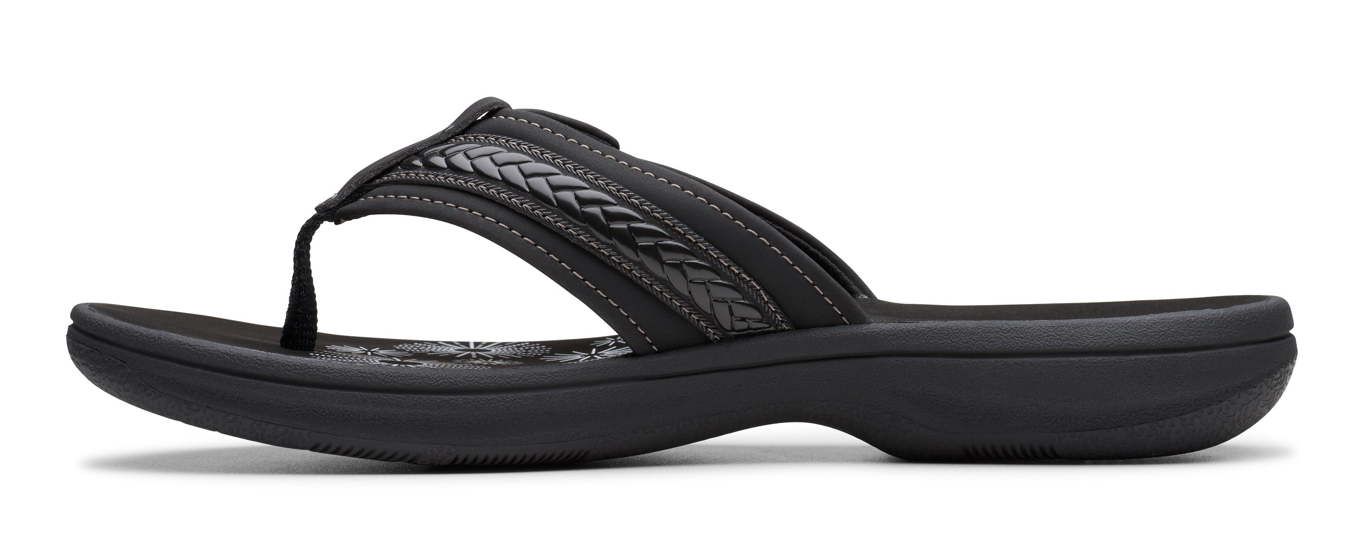 Women's Clarks Breezey Sun Sandals – Cloudsteppers Adjustable Flip Flops    CLARKS