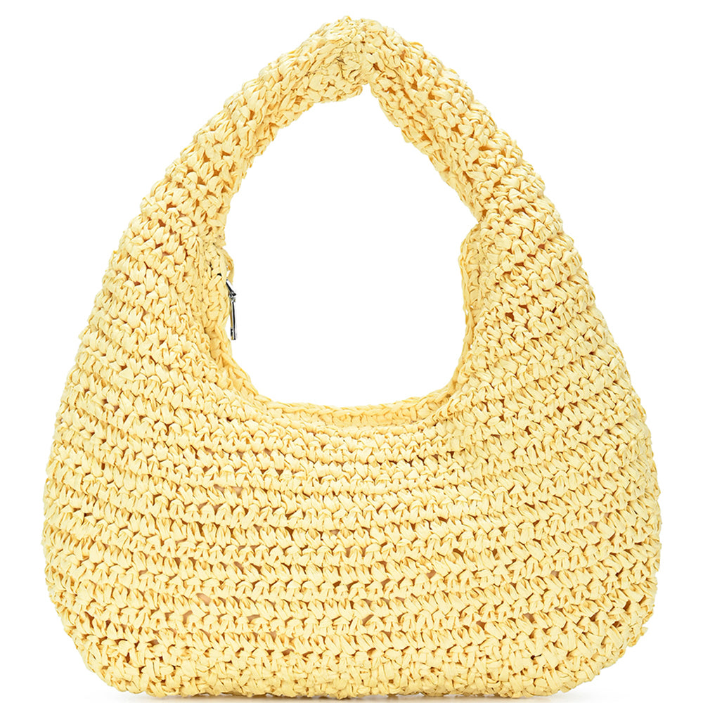 Joia Sunlit Shore Bag – Woven Hobo Beach Style    JOIA TRADING CO.