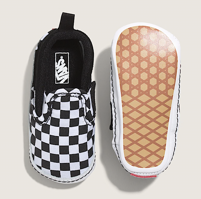 Infant Vans Slip-On V Crib – Classic Checkerboard Style for Little Feet