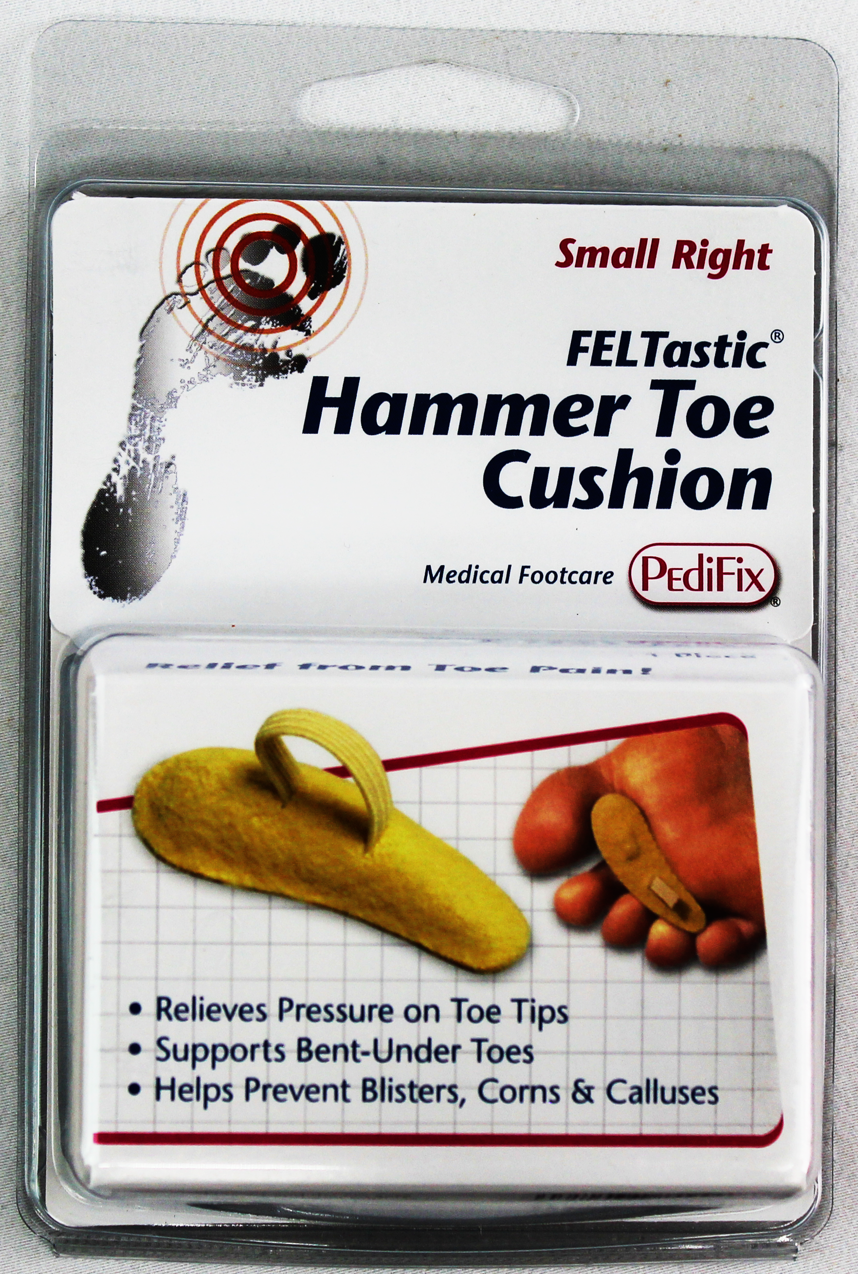 PediFix Felt Hammer Toe Cushion – Relief for Bent & Crooked Toes    PEDIFIX