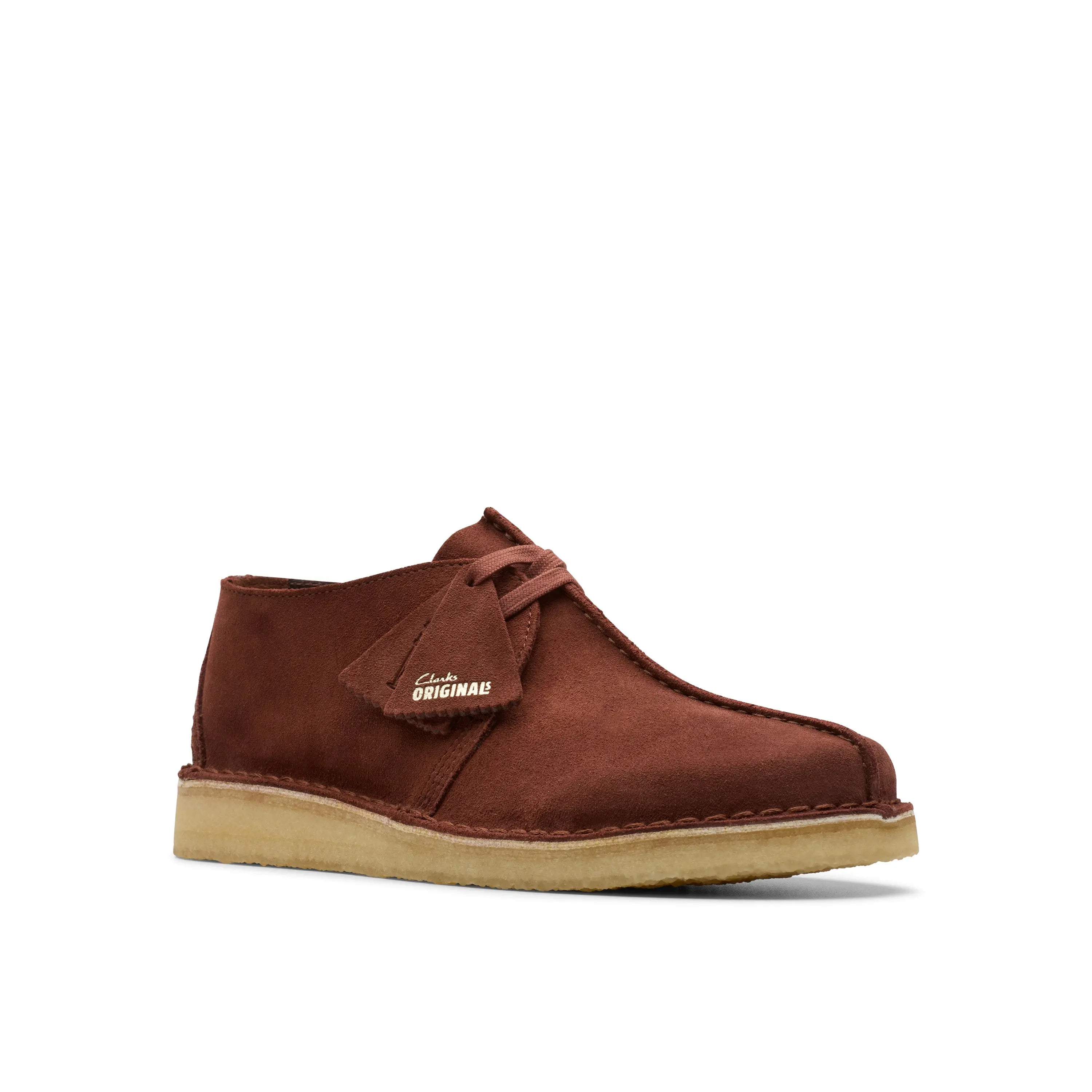 Clarks Originals Men's Desert Trek Casual Shoes - Dark Brown Suede (M Width)