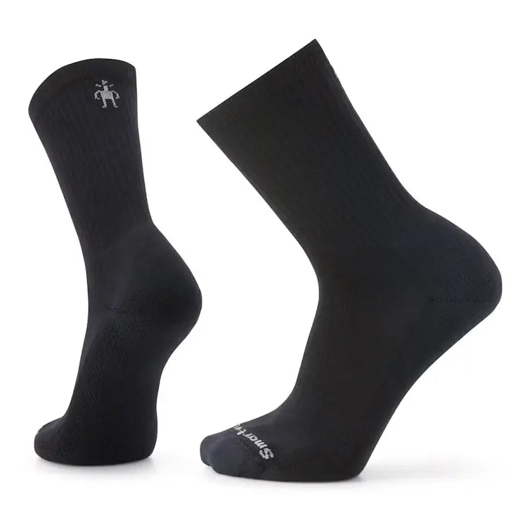 Everyday Solid Rib Crew Socks – Cozy Durability for All-Day Comfort BLACK-XL SMART WOOL