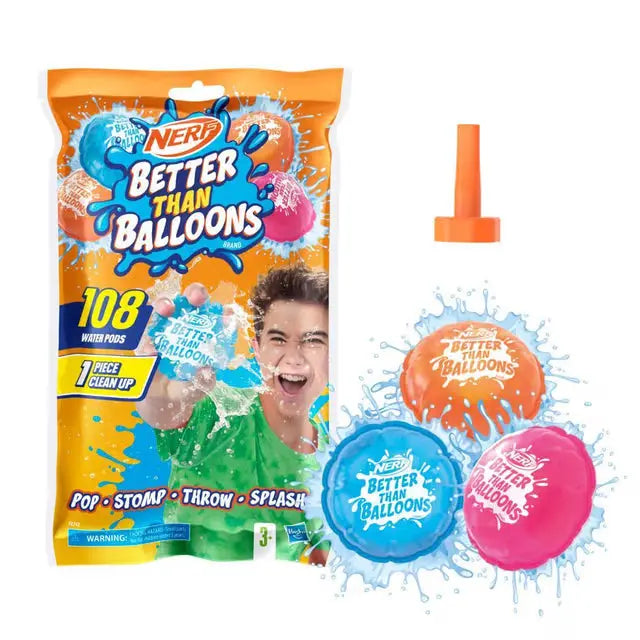 Hasbro Nerf Better Than Balloons – Easy-Fill Water Pods for Outdoor Fun    HASBRO