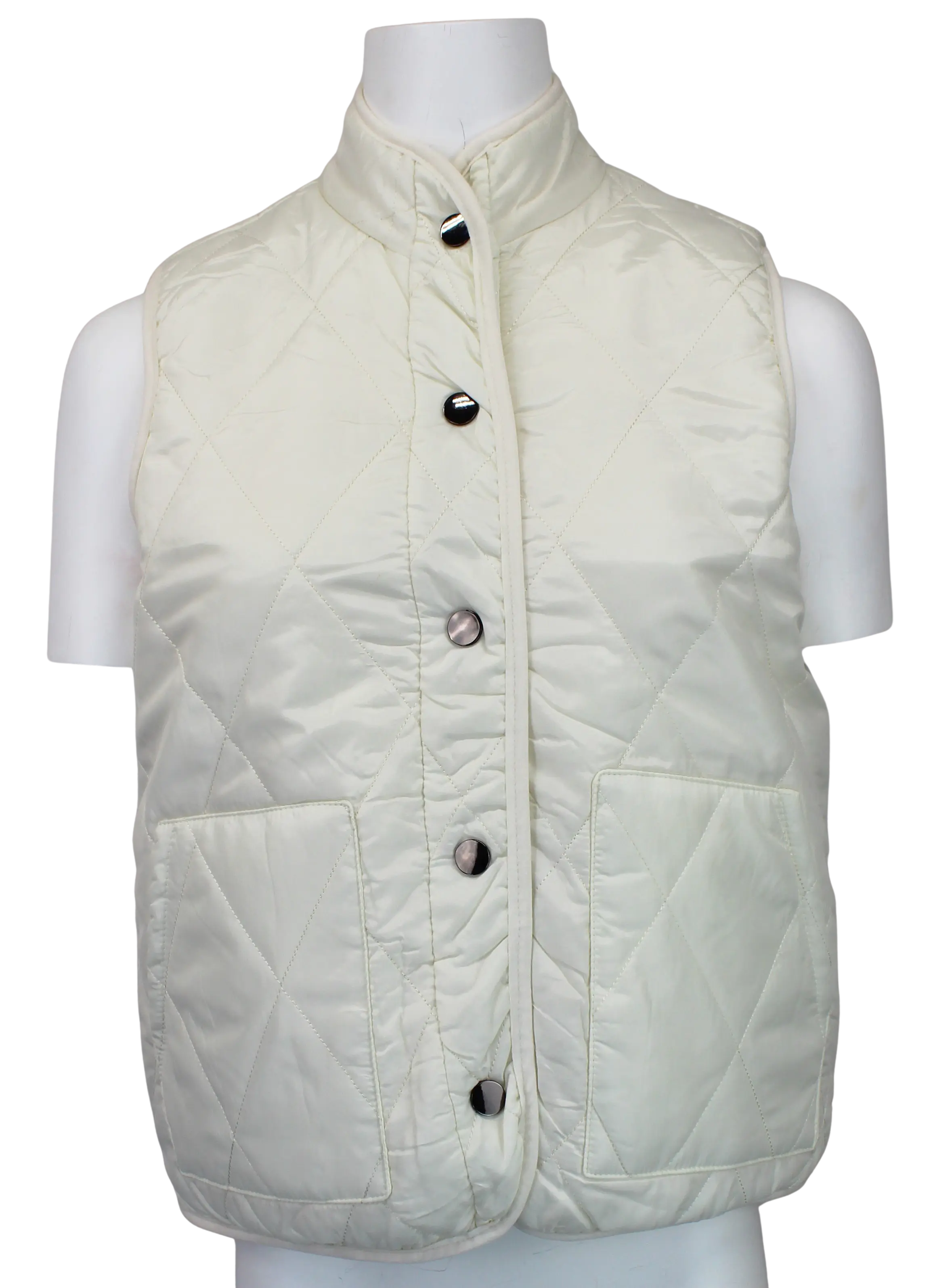 Keren Hart Winter Chill Vest – Lightweight Quilted Layering Piece  CREAM / XL  KEREN HART
