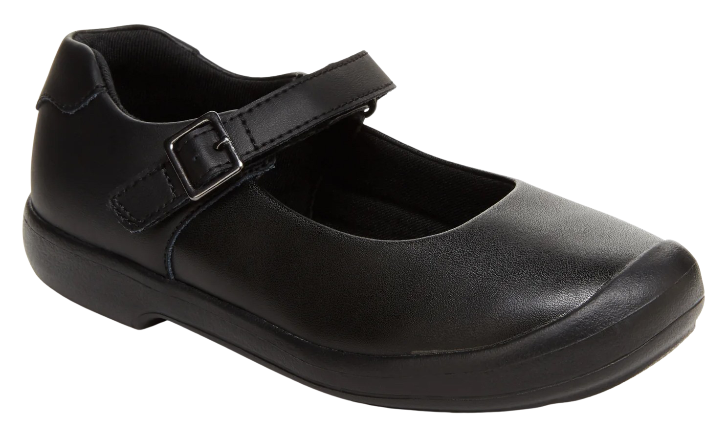 Toddler Stride Rite Ainsley – Girl Leather & Memory Foam Comfort Shoes  BLACK / W / 5  STRIDERITE