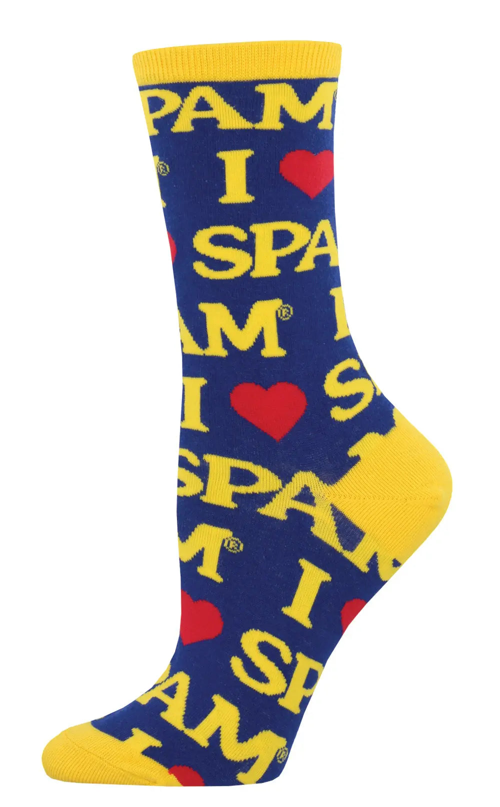 Socksmith I Love Spam Socks – Retro Foodie Fun for Women    SOCK SMITH