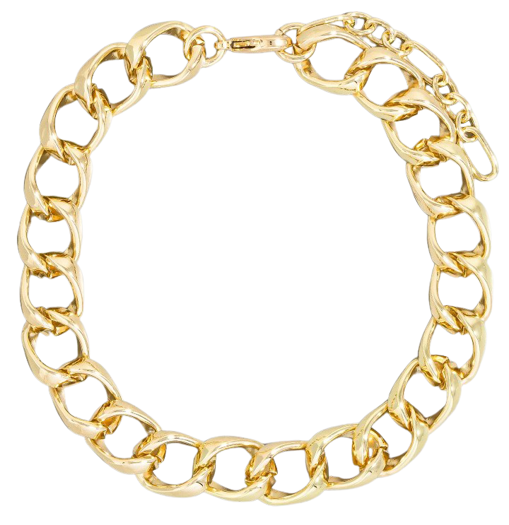 Fame Downtown Chain Bracelet – Classic Oval Link Steel Design    FAME ACCESSORIES