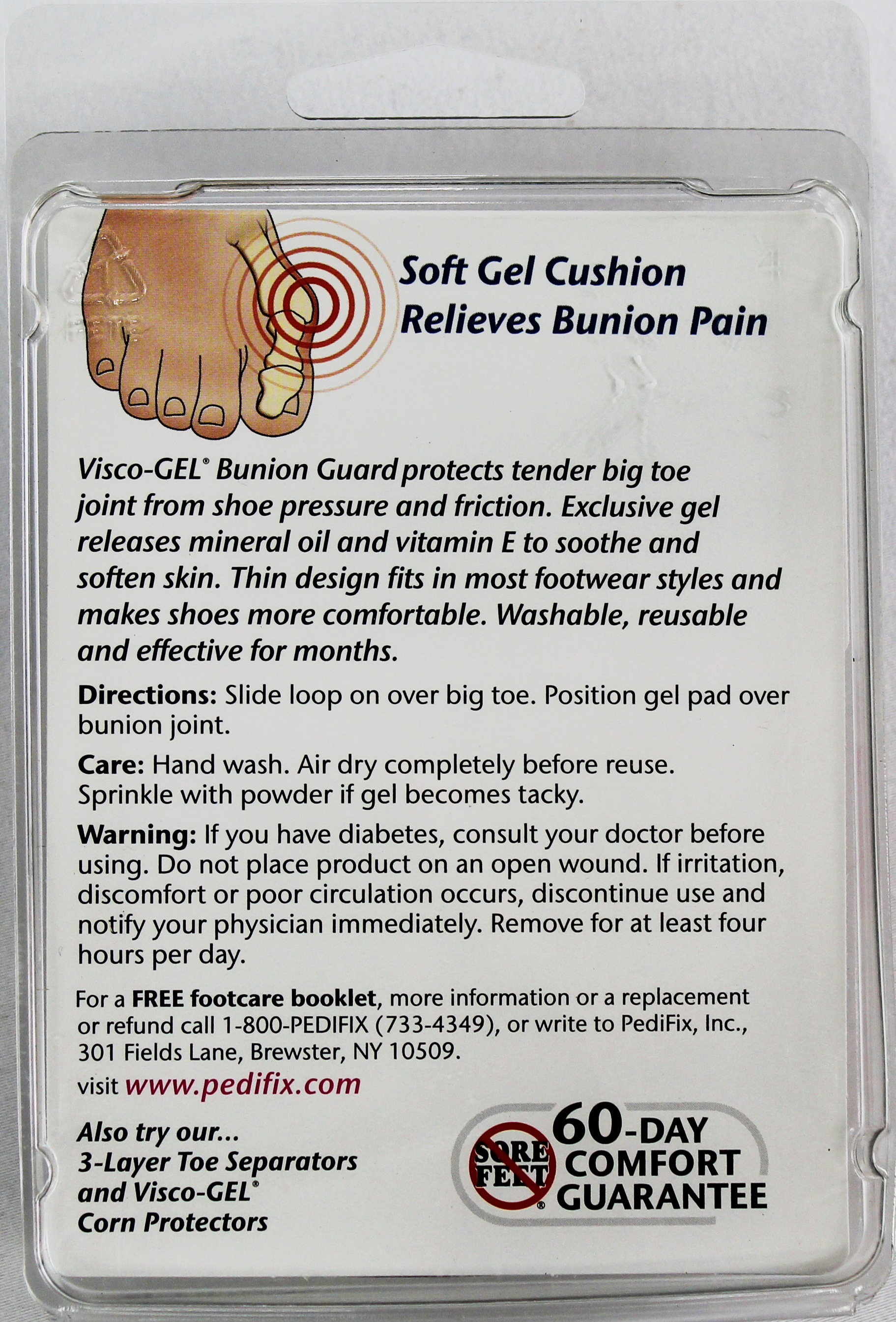 PediFix Visco-GEL Bunion Guard – Cushioned Relief for Bunion Discomfort    PEDIFIX