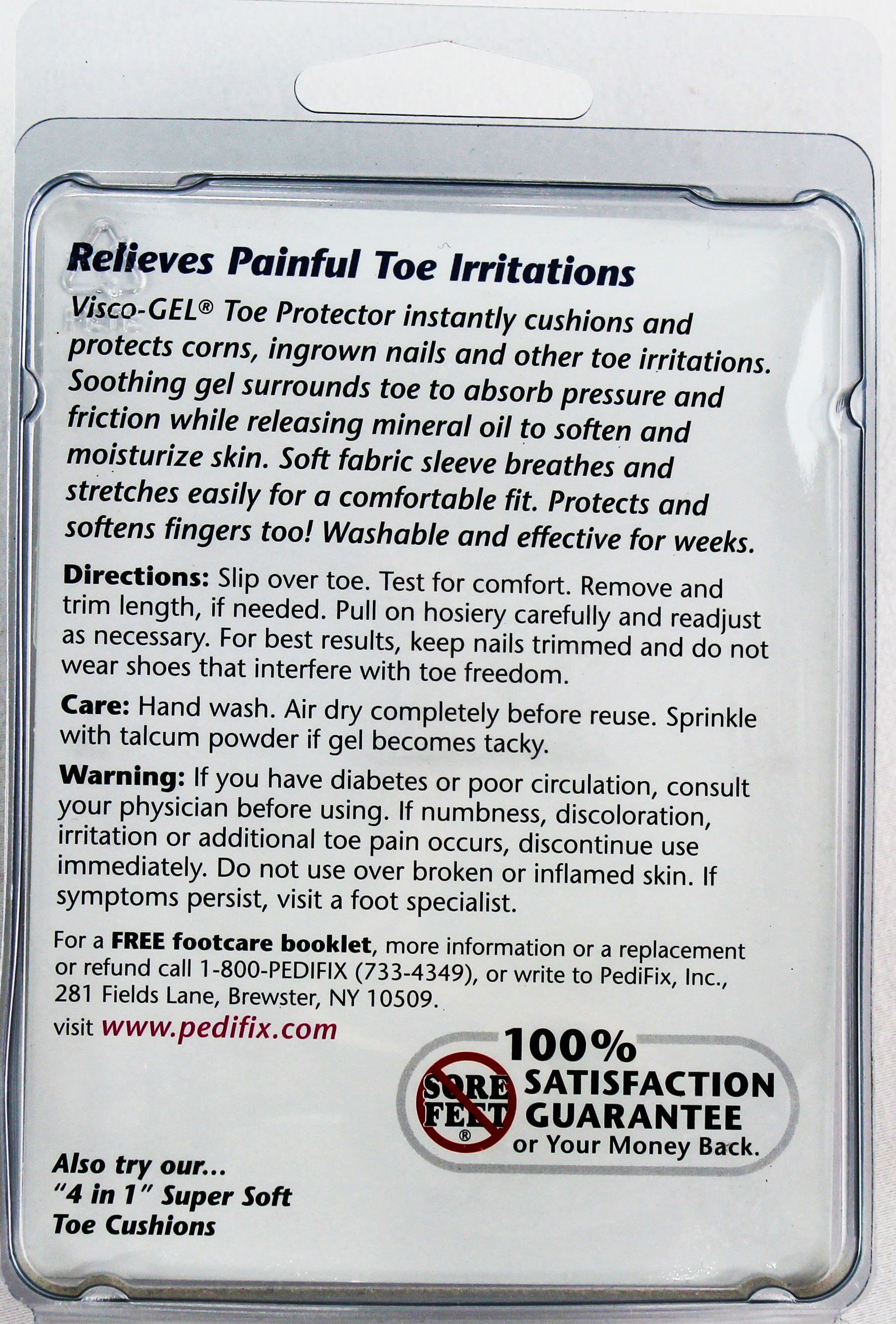 PediFix Visco-GEL Toe Protector – Cushioned Relief for Painful Toes    PEDIFIX