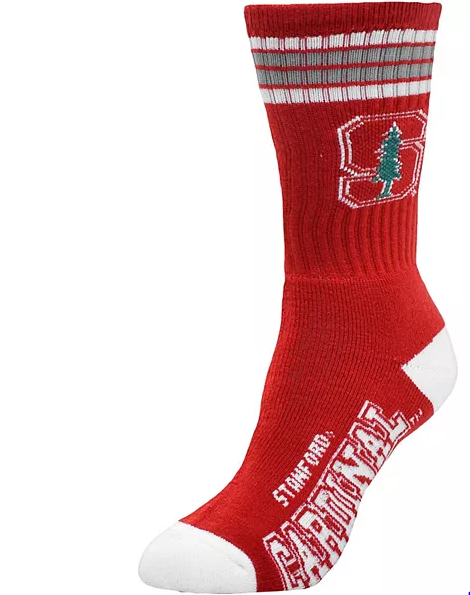 FBF Originals College Team 4 Stripe Deuce Socks – Classic Fan Style for Every Day