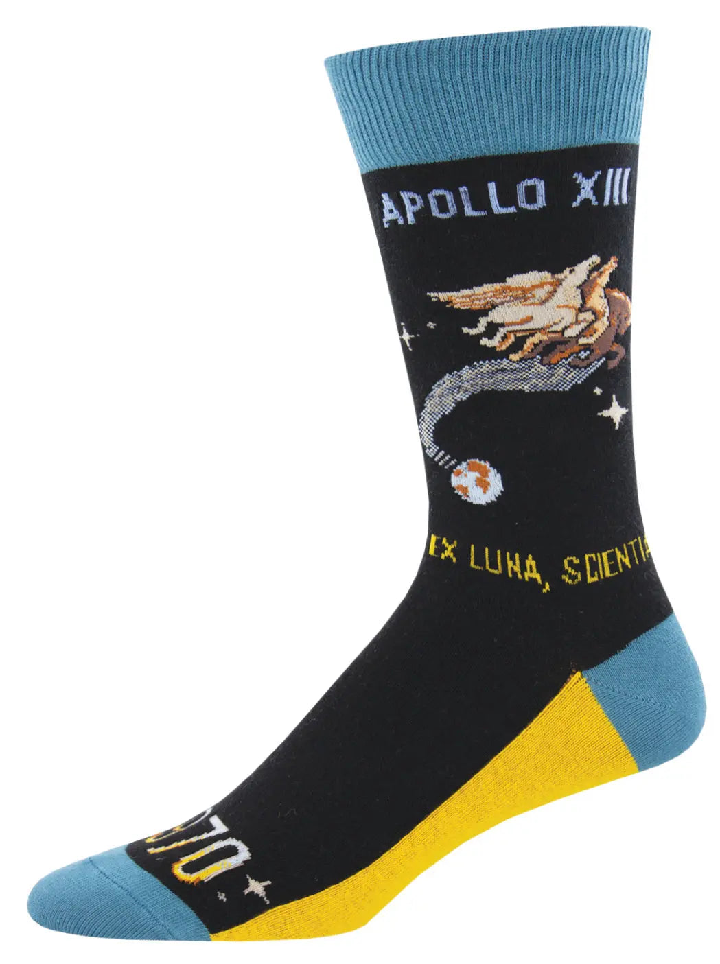 Men’s Socksmith Apollo XIII Socks – NASA Mission Emblem Design    SOCK SMITH