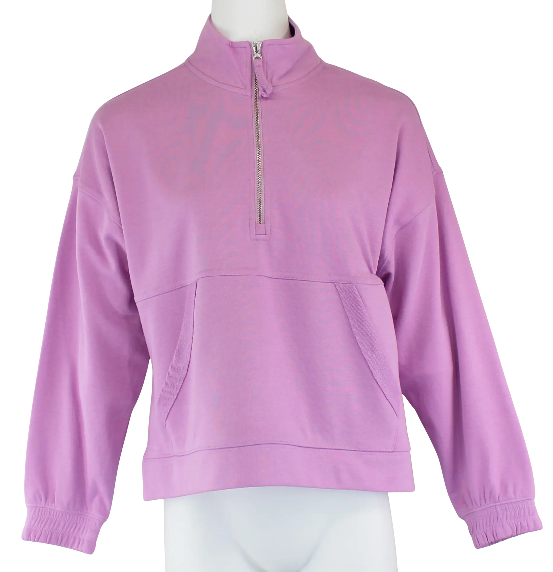 Keren Hart Blossom Pullover – Lilac Half-Zip Fleece Sweatshirt with Kangaroo Pocket  ORCHID / XL  KEREN HART