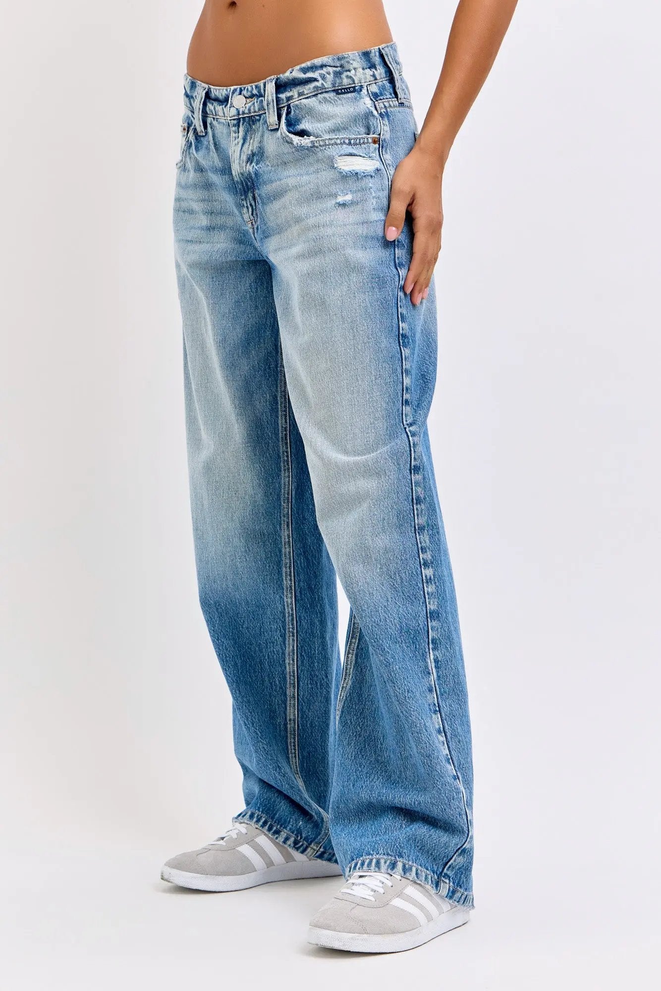 Cello Jeans Katie 9½” Low Baggy Jeans – Vintage-Inspired Relaxed Fit    WAT? JEANS & CELLO JEANS