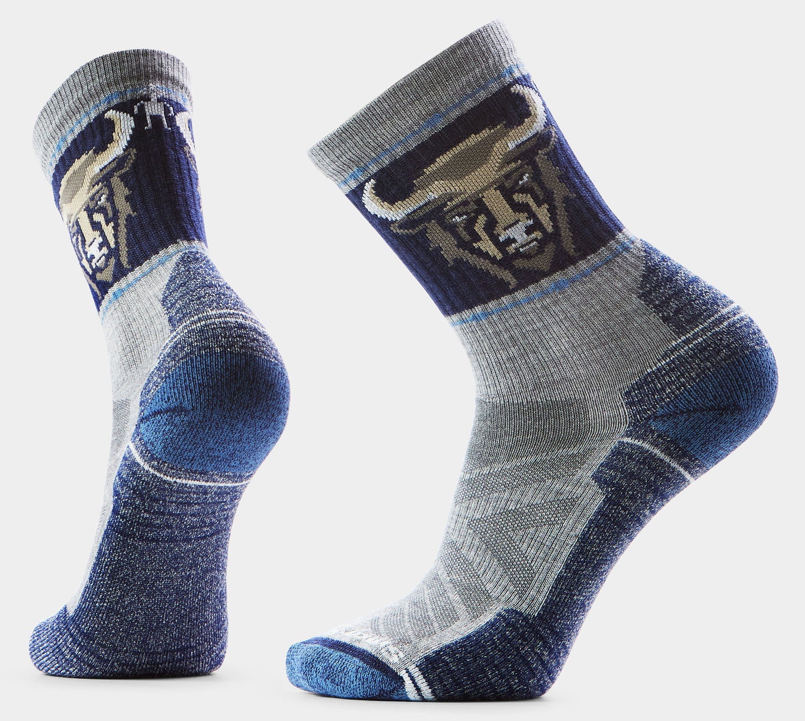 Smartwool Hike Light Cushion Bison Crew Socks – Light Cushion Hiking Socks    SMART WOOL