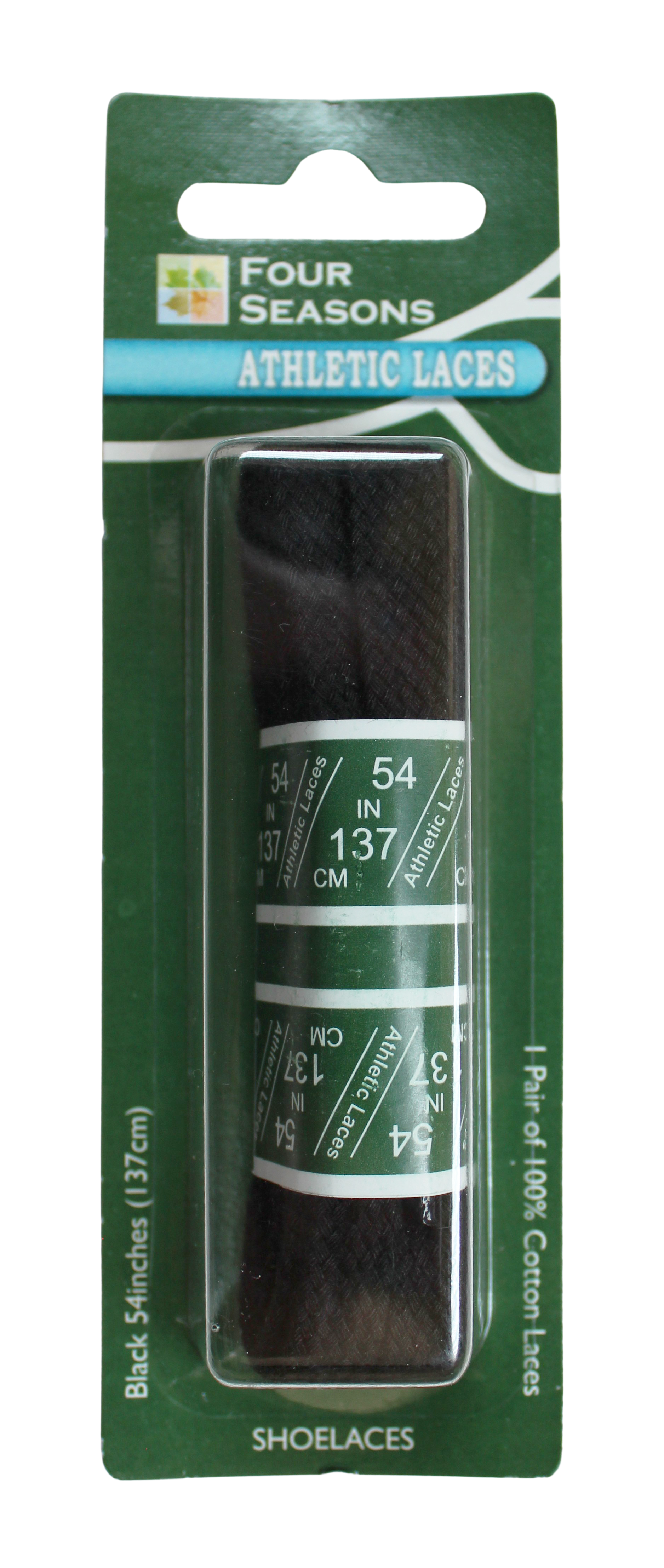 Four Seasons Athletic Laces – Durable, Secure Fit for Active Wear  WHITE / 54"  BURTEN DISTRIBUTION