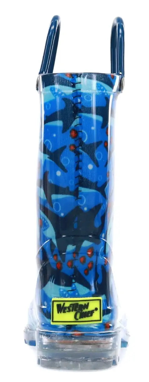Toddler Western Chief Shark Chase Lighted Boots – Splashy Adventures with Light-Up Fun  Product variant 