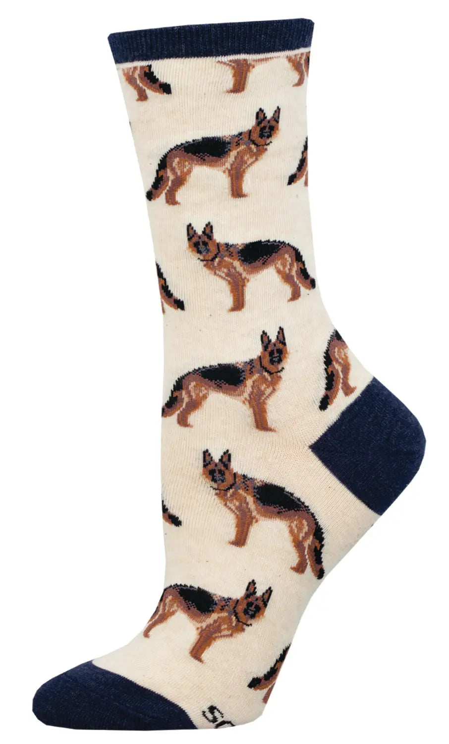 Women’s Socksmith German Shepherd Socks – Fun Dog Lover Crew Socks    SOCK SMITH