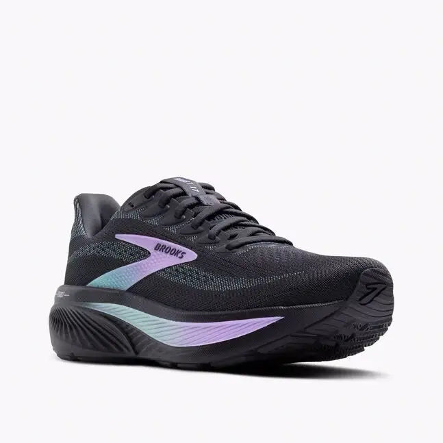 Women's Brooks Ghost 17 - Soft, Cushioned, and Sustainable Running Shoes  GREY-CLEARWATER-PURPLE-D-10  BROOKS