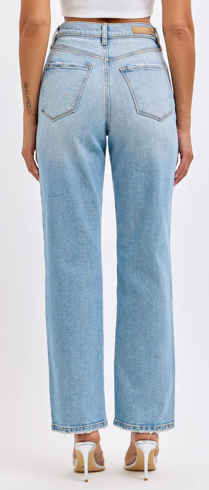 Cello Diana Super High Dad Jeans w/Mini Slit – Vintage & Chic Style    WAT? JEANS & CELLO JEANS