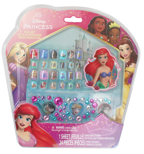 Joia Disney Princess Nail Set – Magical Kids’ Press-On Nails & Gem Stickers