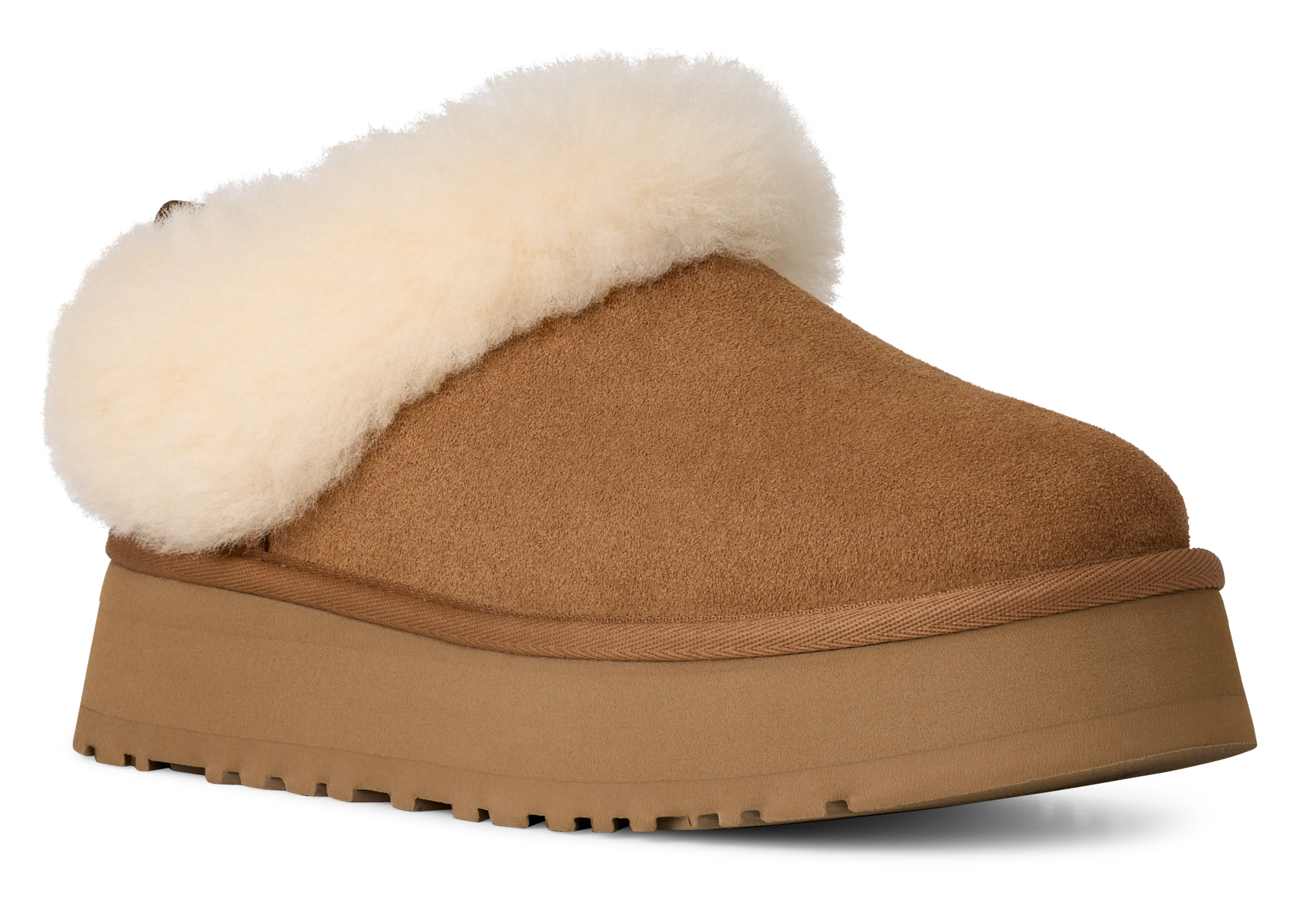 Women’s UGG Tazzelle – Cozy Sheepskin Indoor-Outdoor Platform Slipper    UGG