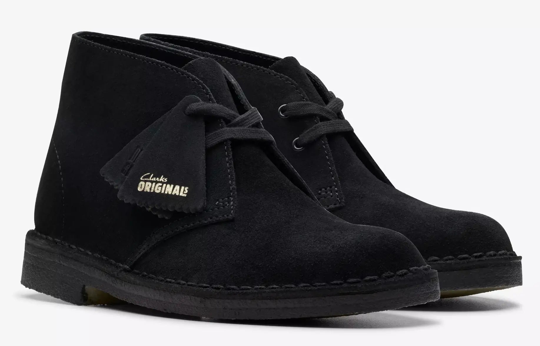 Clarks Collection Black Suede Chukka Boots – Crepe Sole Size 8.5 M Wallabee Chukka Boot - MJ Footwear main image 3