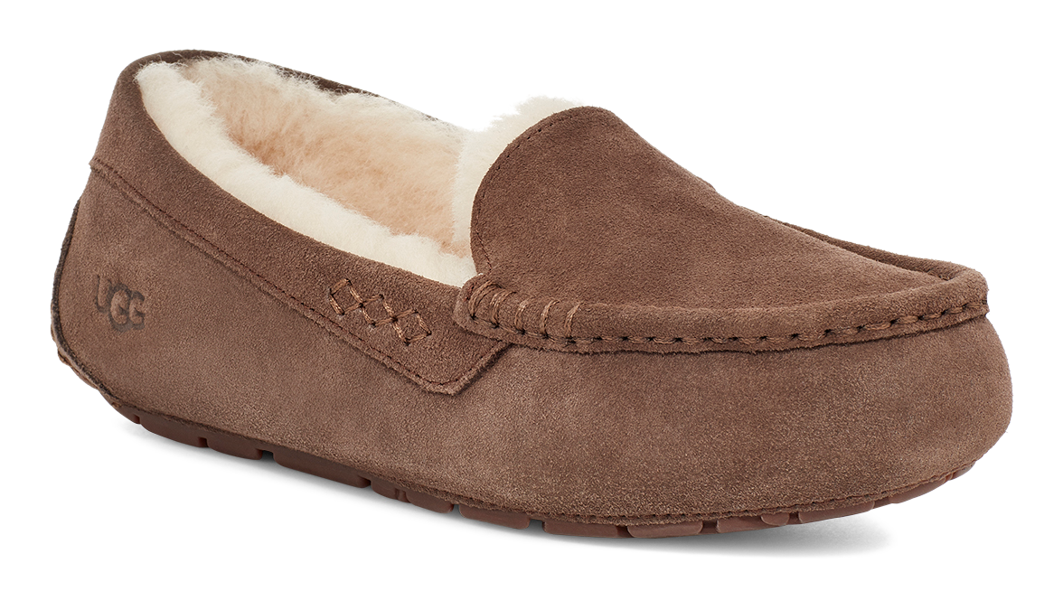 Women's UGG Ansley – Classic Suede Moccasin with Wool Lining  ESPRESSO / 11  UGG
