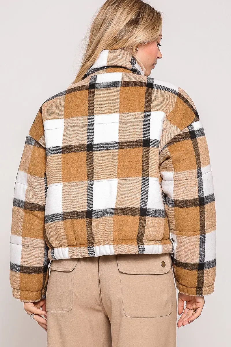 Sunrise Plaid Jacket    TIMING INC