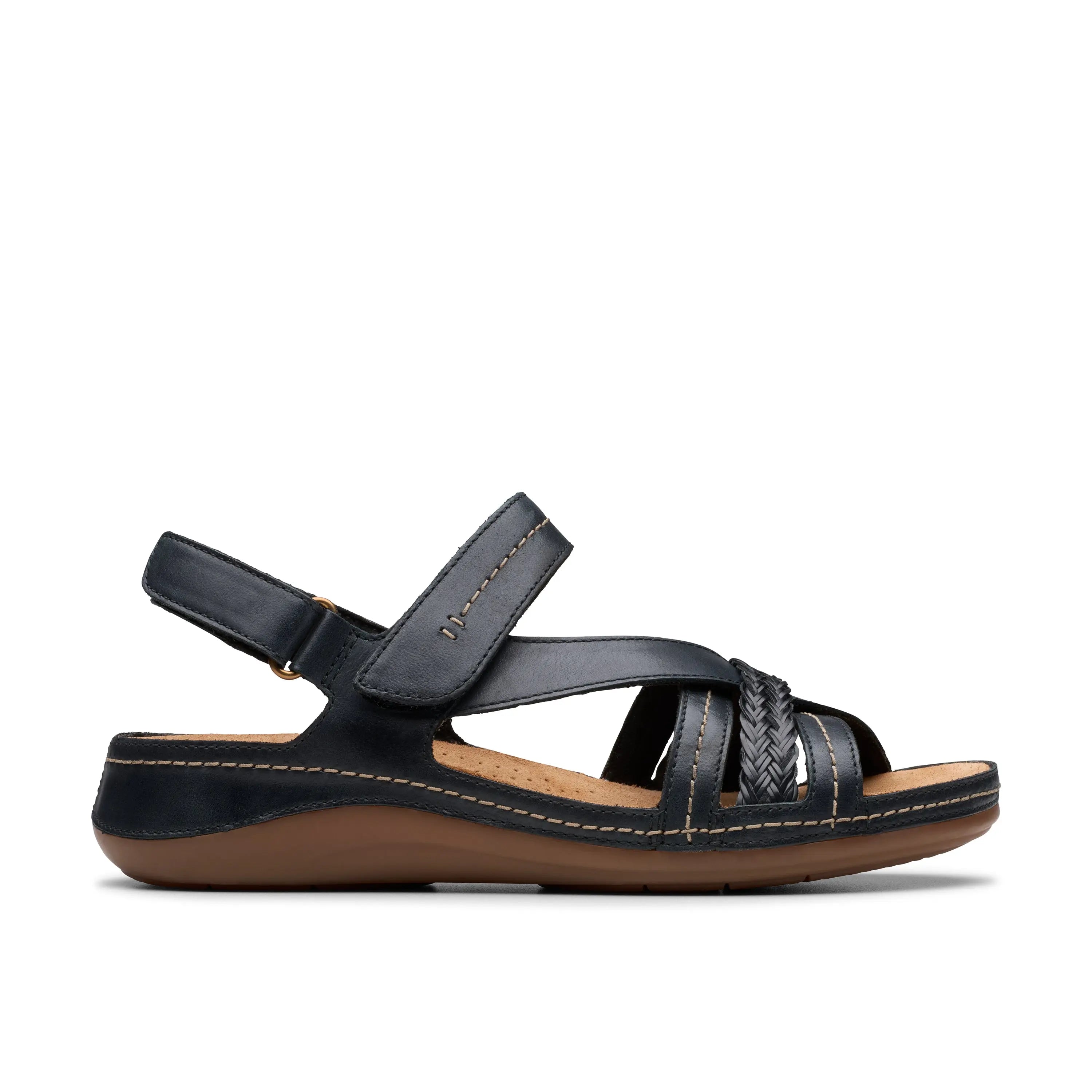 Clarks Cecily Strap – Leather Comfort Sandal with Cushion Footbed    CLARKS