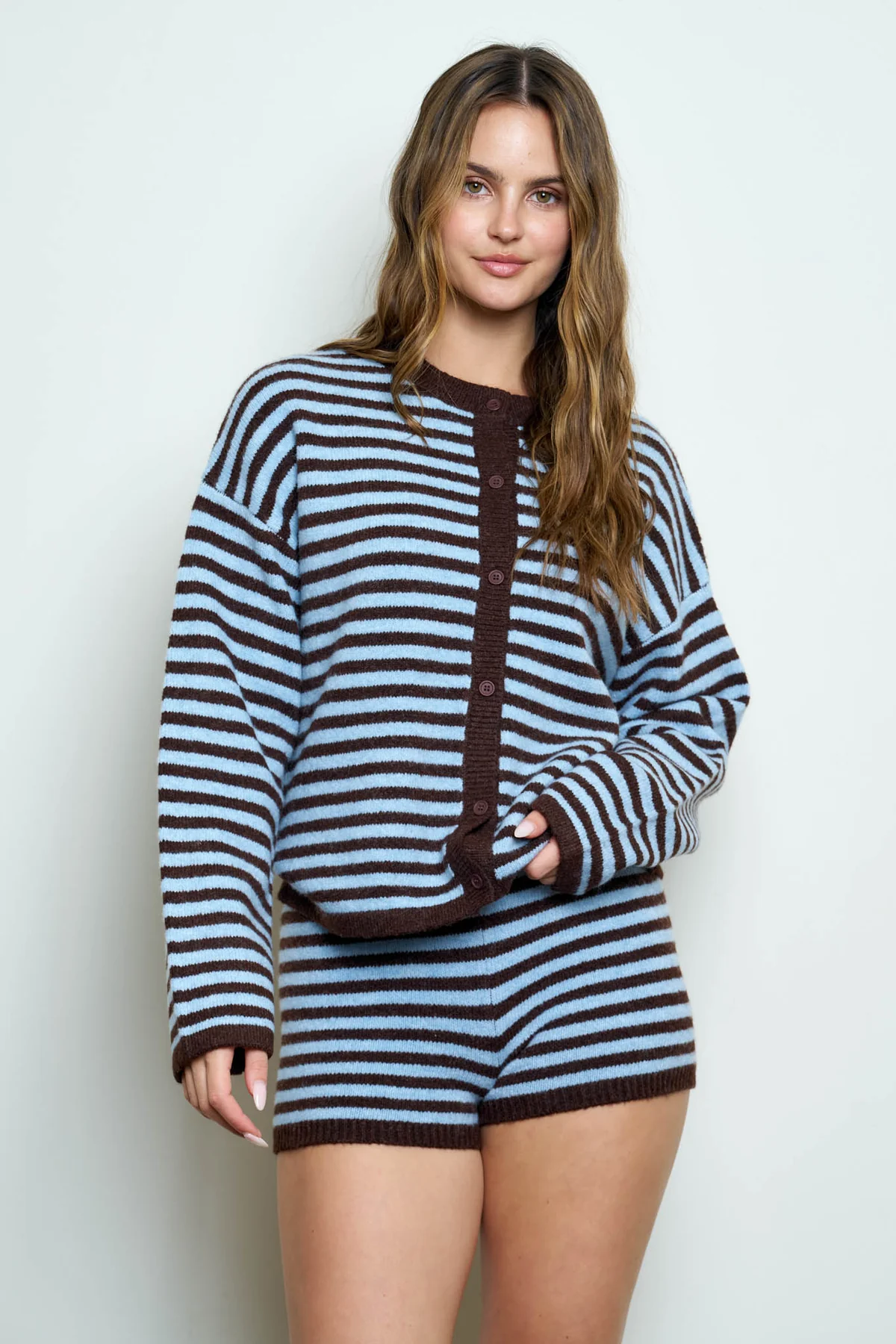 Blu Pepper Campus Cutie Sweater – Preppy Style with a Cozy Twist