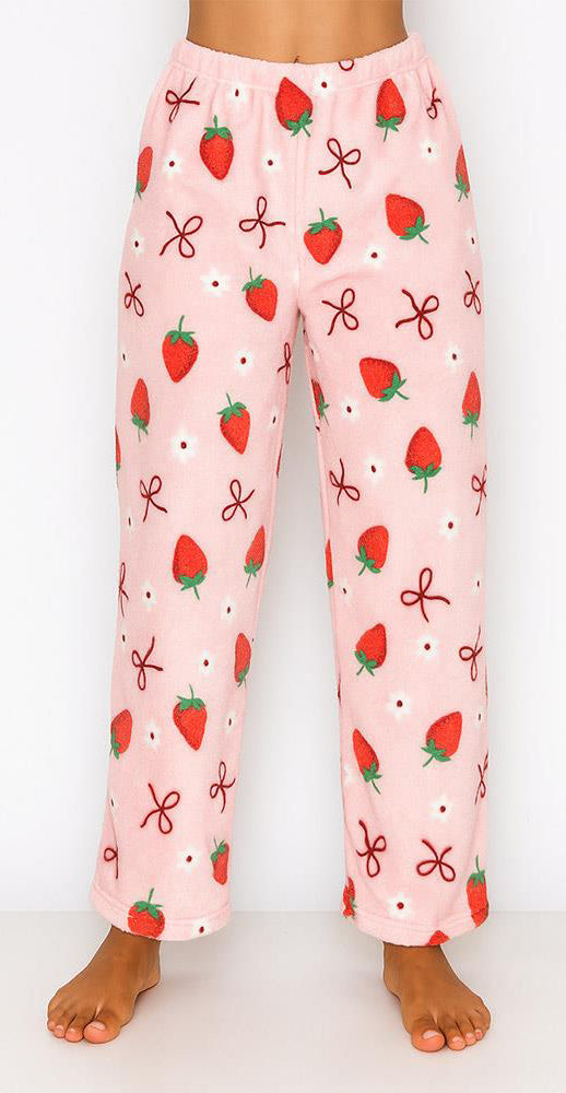 Joia Comfy Lounge PJ Pants – Ultra-Soft Polyester Relaxing Bottoms  STRAWBERRY FIELDS  JOIA TRADING CO.