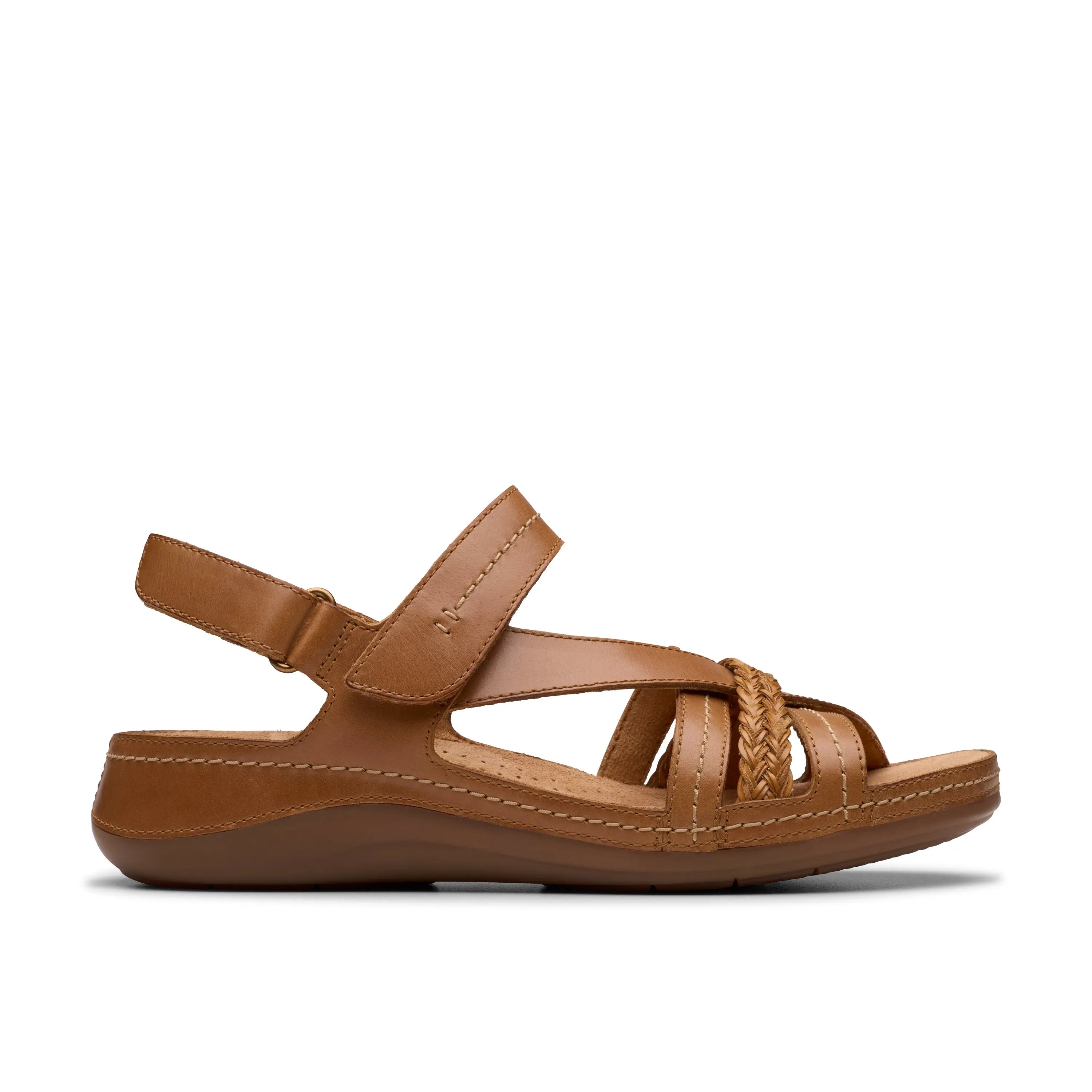 Clarks Cecily Strap – Leather Comfort Sandal with Cushion Footbed    CLARKS