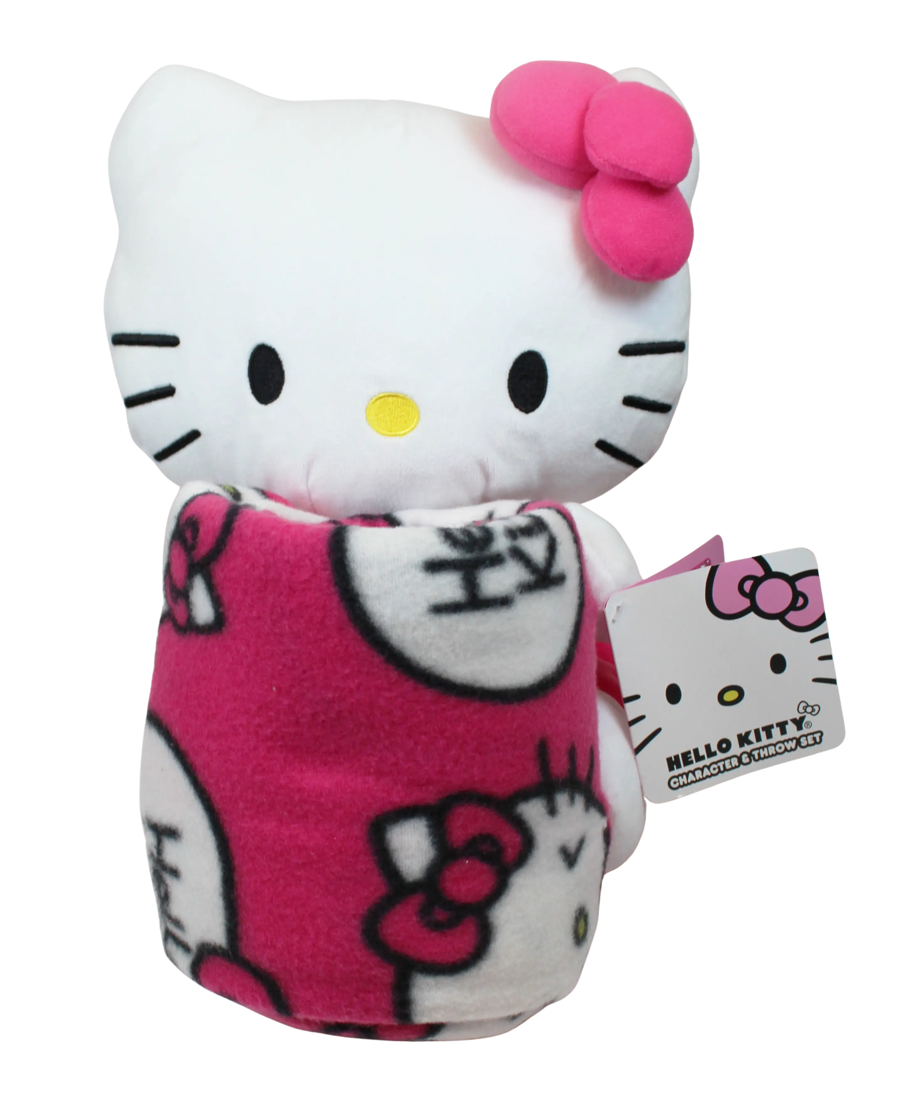 Joia Accessories Hello Kitty 2pc Hugger & Throw Set – Cozy Plush & Fleece Blanket Combo    JOIA TRADING CO.