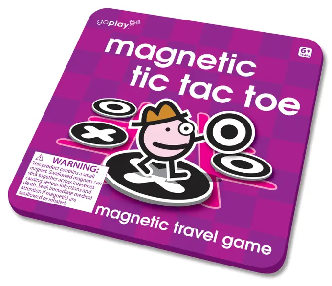 Faire Magnetic Travel Game – Magnetic Pieces, Compact Design  TIC TAC TOE  FAIRE