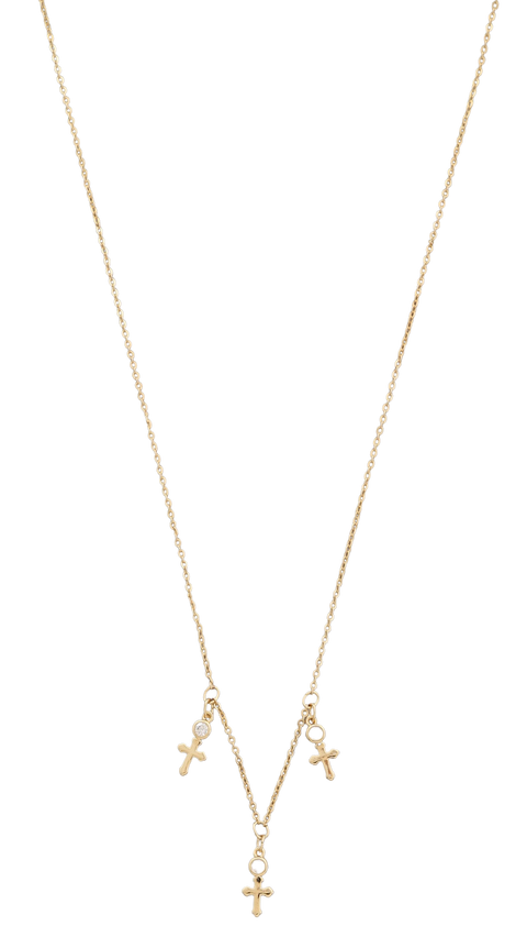 Joia Trinity Blessing Necklace – Elegant 16” Layered Look