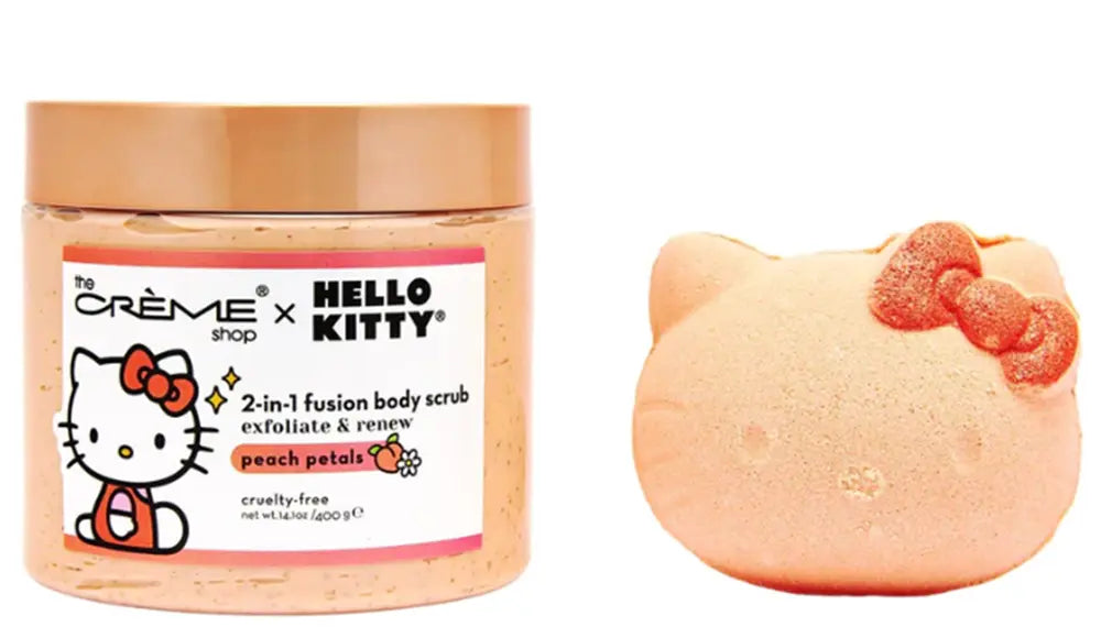 Joia Accessories The Crème X Hello Kitty Silky Skin Spa Set – Bath Bomb & Body Scrub    JOIA TRADING CO.