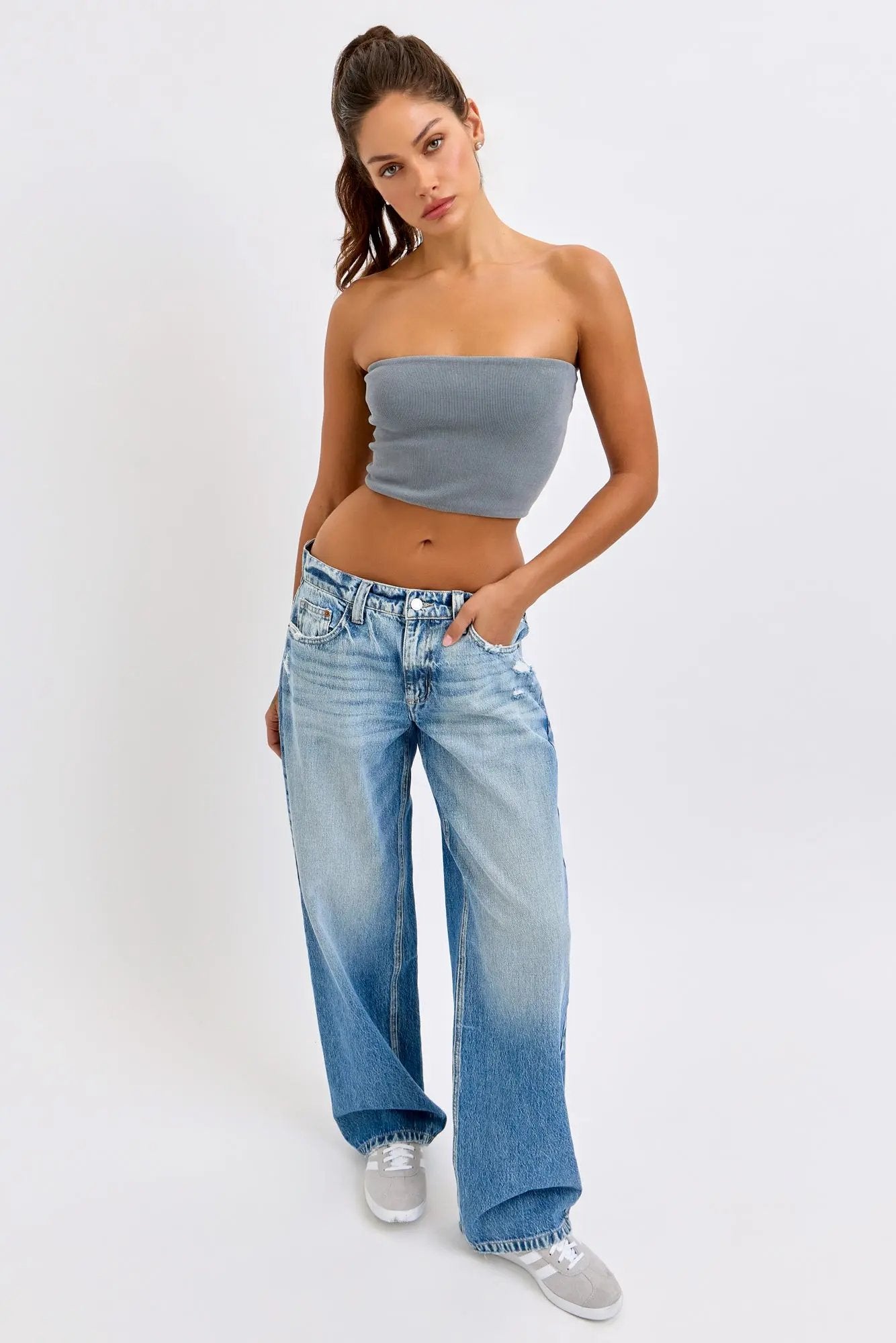 Cello Jeans Katie 9½” Low Baggy Jeans – Vintage-Inspired Relaxed Fit    WAT? JEANS & CELLO JEANS