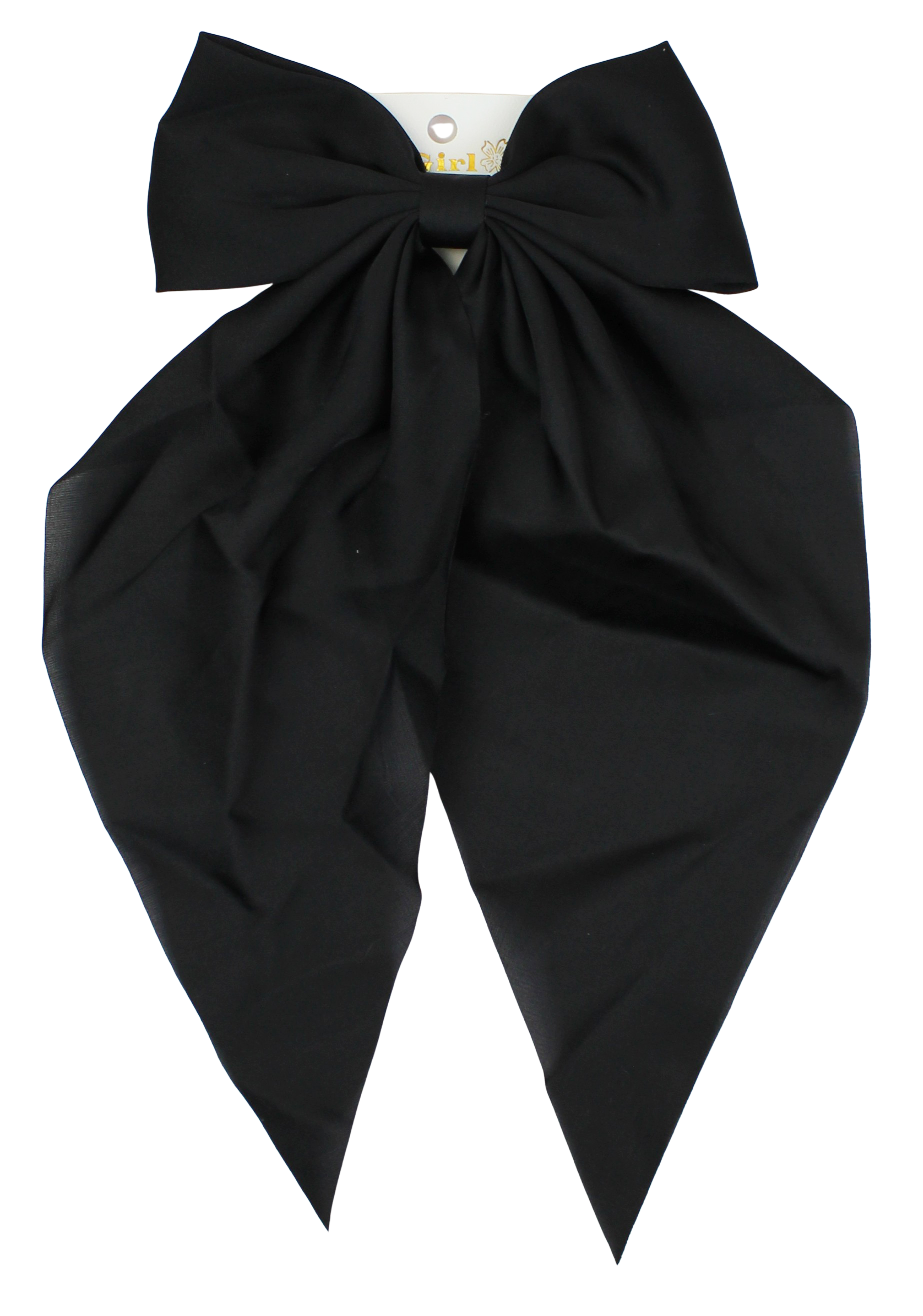 Joia Silk Bow Hair Pin – Elegant Statement Hair Accessory  BLACK  JOIA TRADING CO.