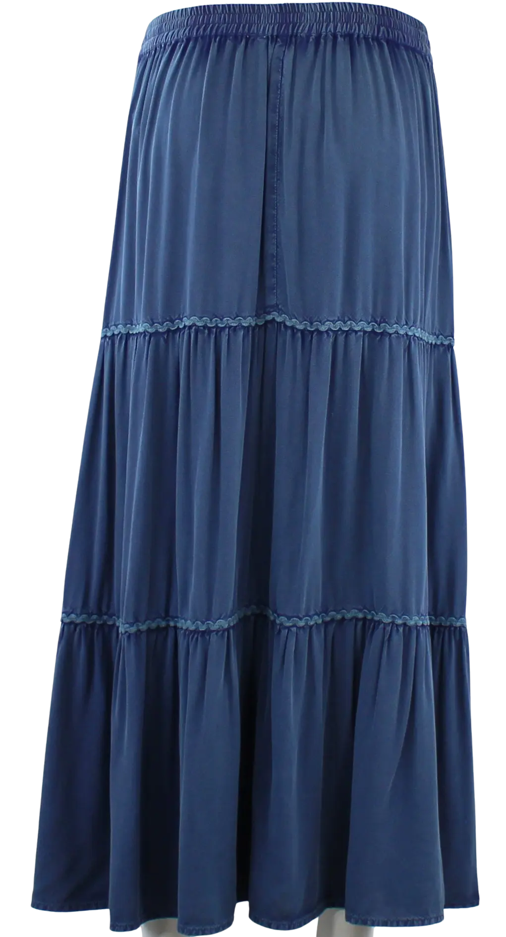 Keren Hart Summer Star Skirt – Lightweight Rayon Tiered Midi with Tassel Detail    KEREN HART