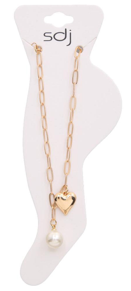 SWEETHEART PEARL ANKLET    JOIA TRADING CO.