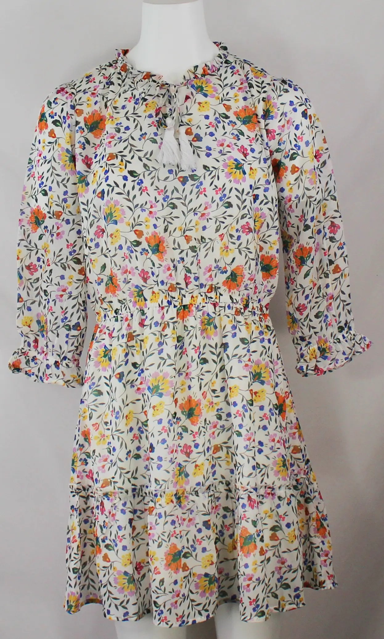 Keren Hart Wildflower Dress – Floral Print Tiered Midi with Ruffle Detail  MULTI-XL  KEREN HART