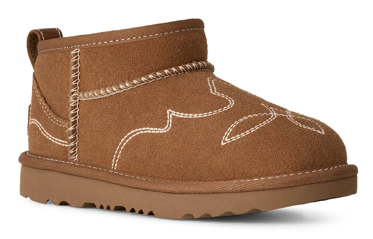 Kid’s UGG Classic Ultra Mini Western – Cozy Comfort with a Wild West Twist  Product variant 