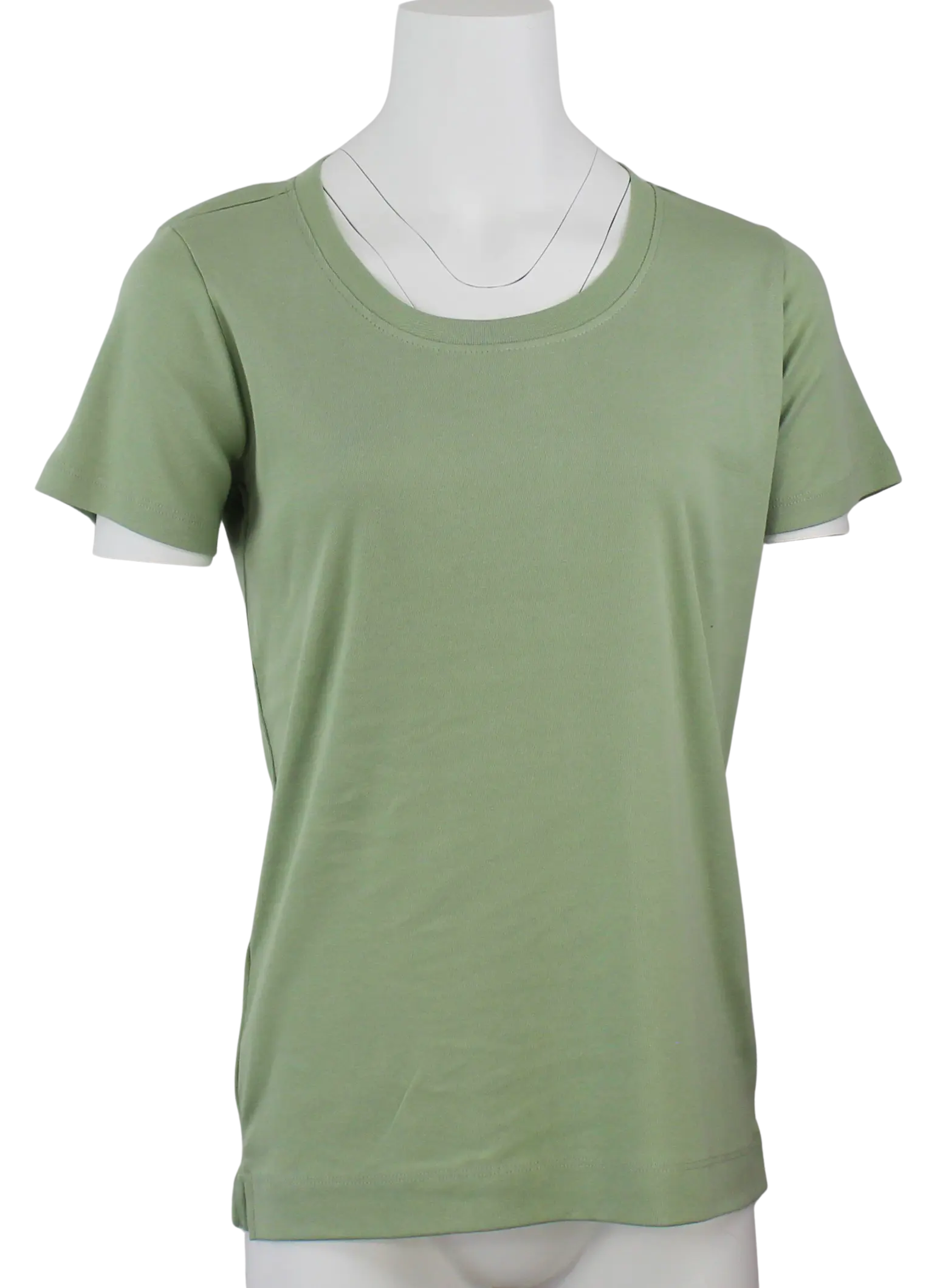 Keren Hart Solid Knit Top – Soft Cotton Everyday Tee  SAGE-XL  KEREN HART