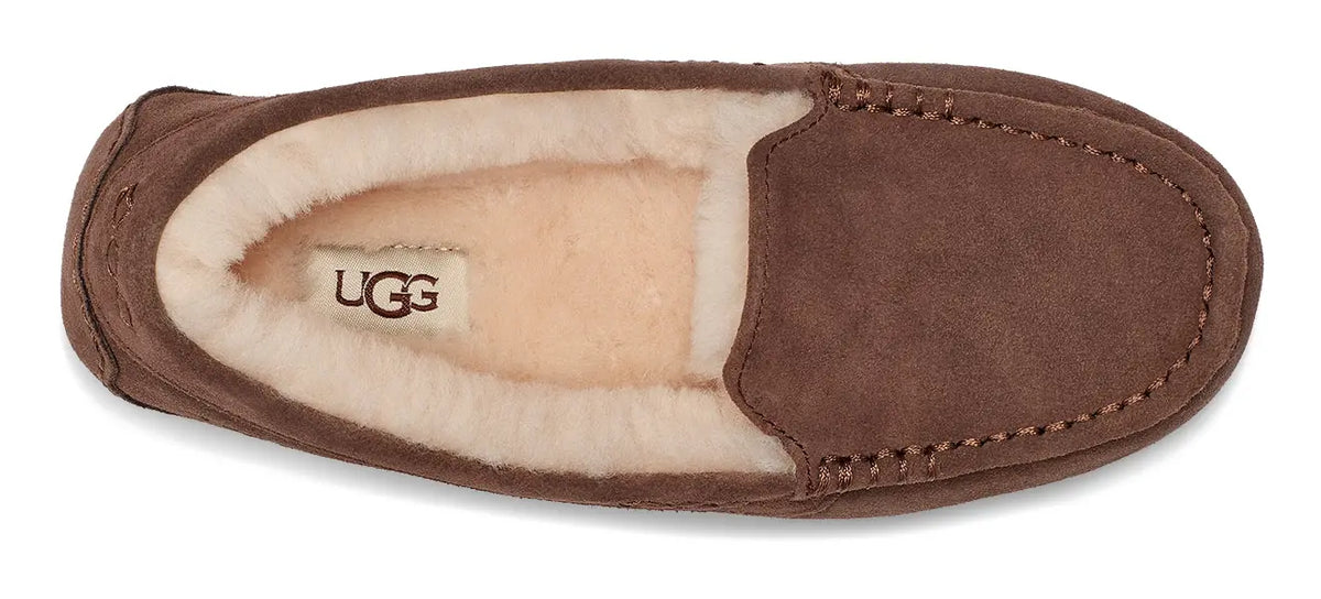 Women's UGG Ansley – Classic Suede Moccasin with Wool Lining
