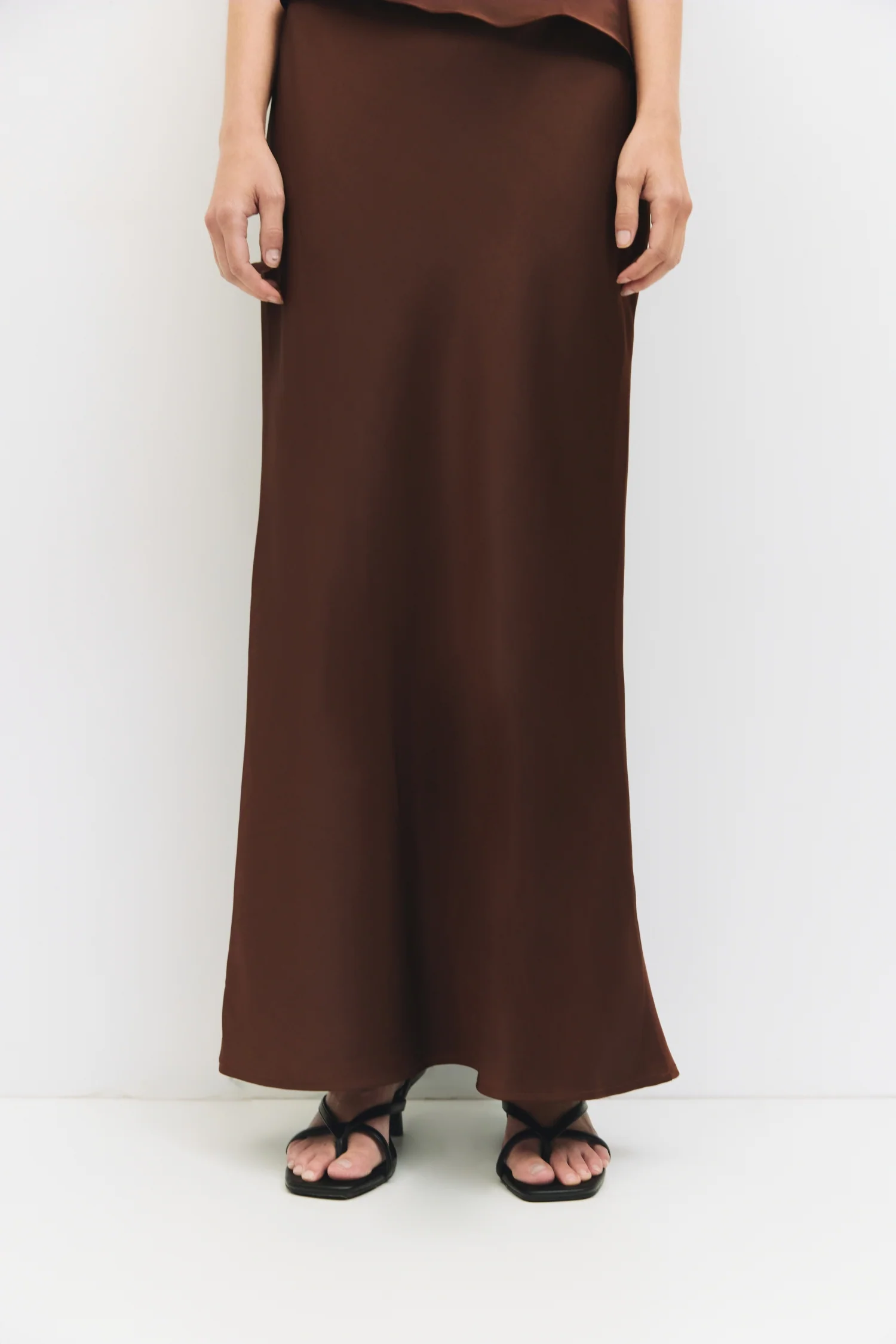 Mod Ref Endless Evening Maxi Skirt – Satin Elegant Skirt