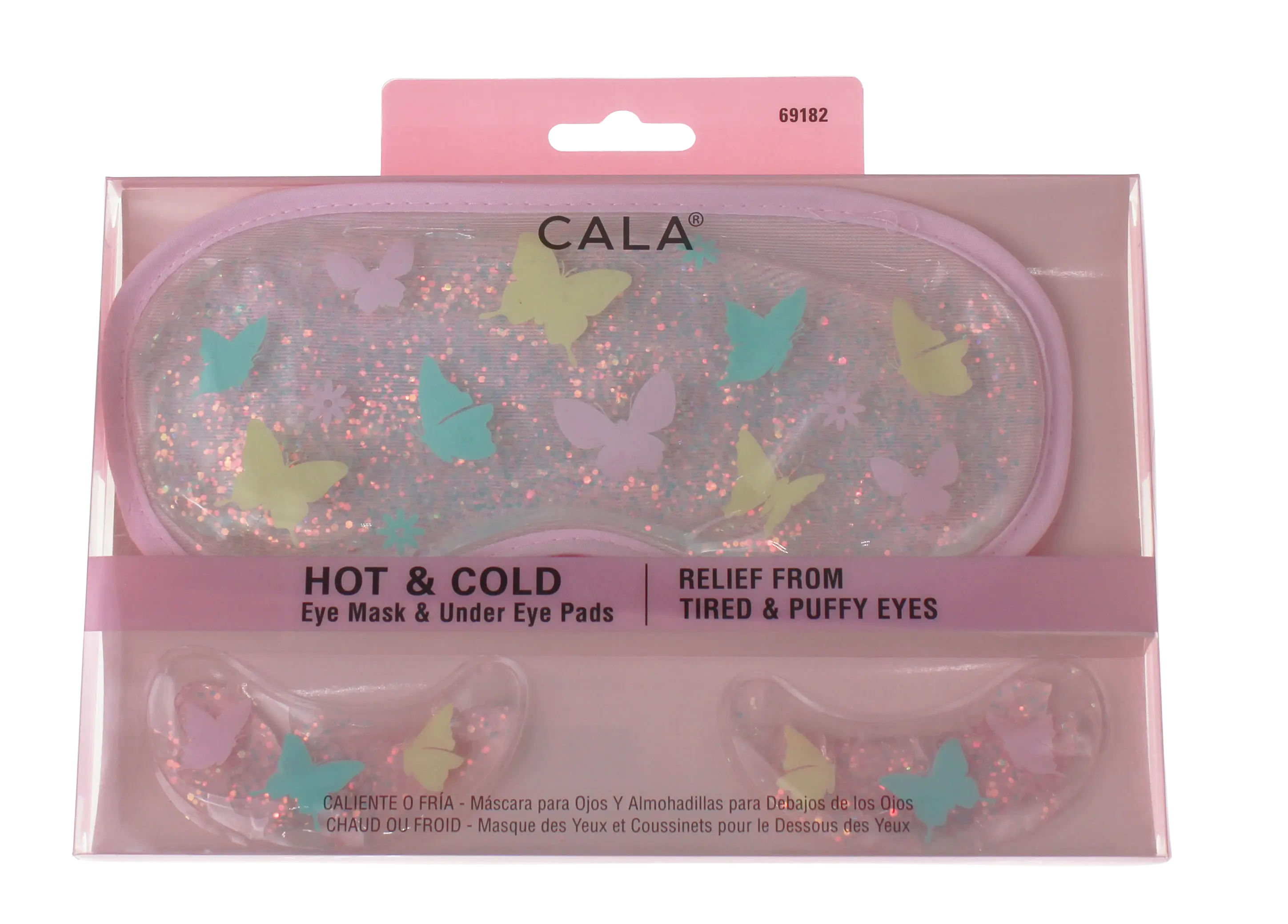 Joia Accessories Hot & Cold Eye Mask & Under Eye Pads – Relief for Tired, Puffy Eyes  BUTTERFLIES / EA  JOIA TRADING CO.