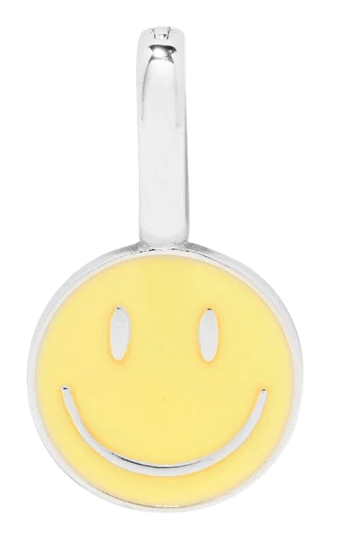 Pura Vida Harper Happy Face Charm – Retro Enamel Jewelry    PURA VIDA BRACELETS