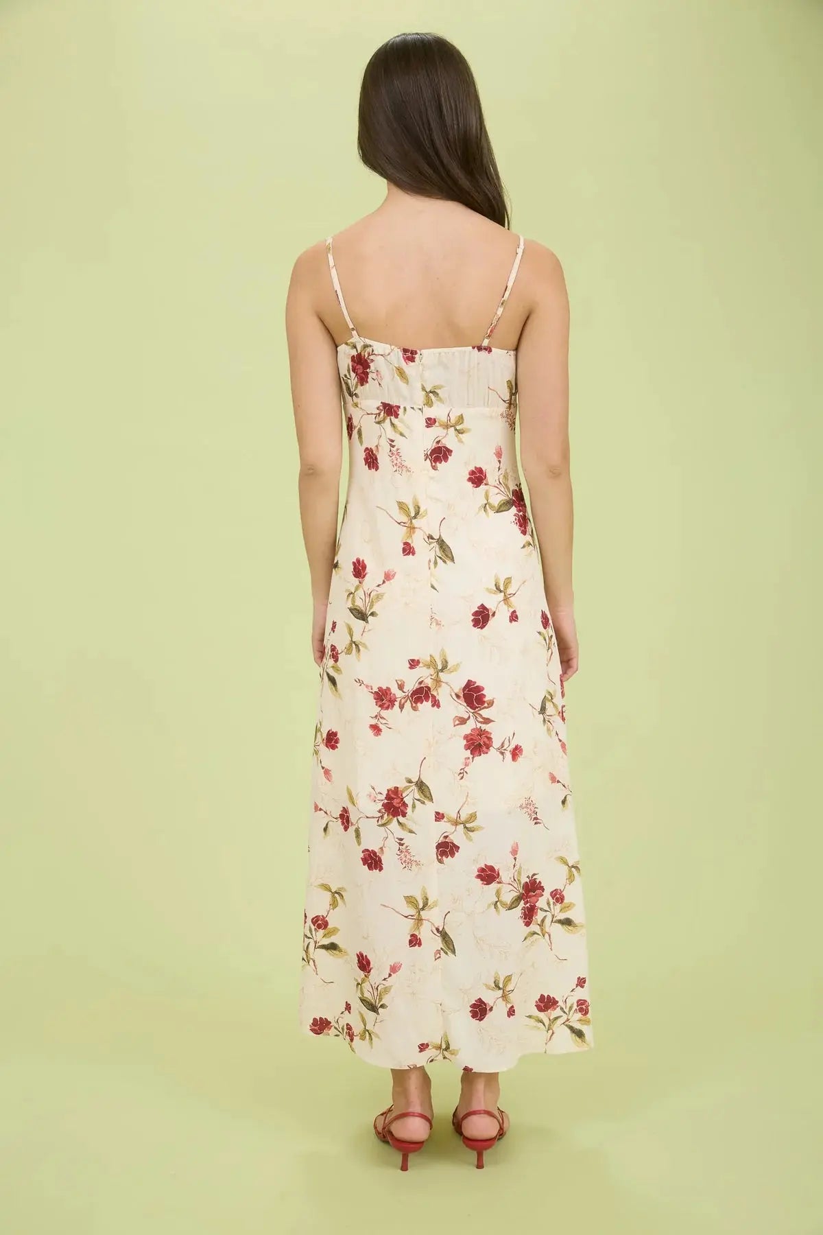 Blu Pepper Garden of Love Floral Midi Dress – Romantic Summer Style    BLU PEPPER