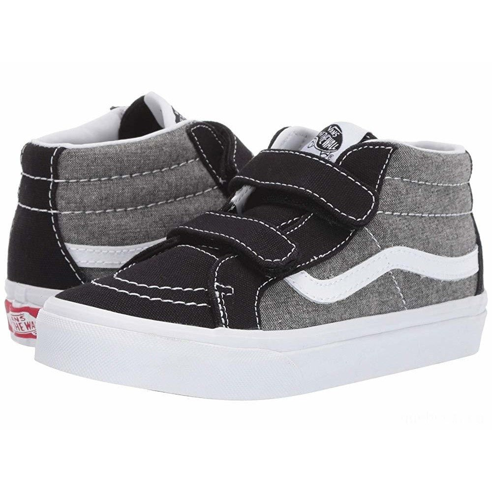 Kid's Van's Sk8-Mid (Reissue) V – Classic Mid-Top with Easy Straps    VANS