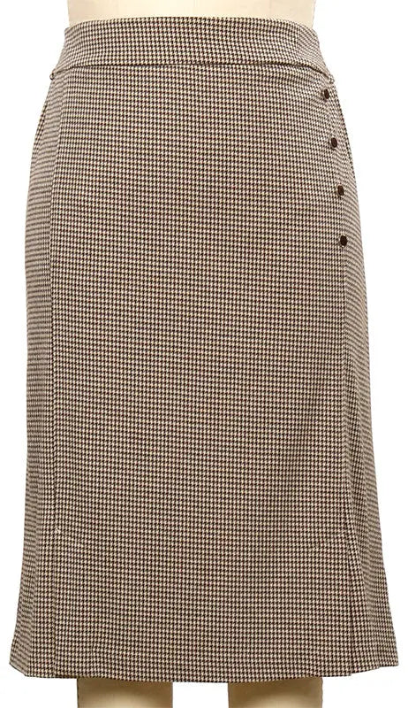 L. Hamrick Marida Wink & Smile Houndstooth Skirt – Classic & Comfortable Style    L HAMRICK